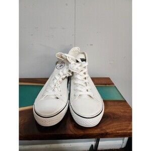 Roca Wear New York Men's SZ 10 EU 44 White High Top Canvas Sneakers